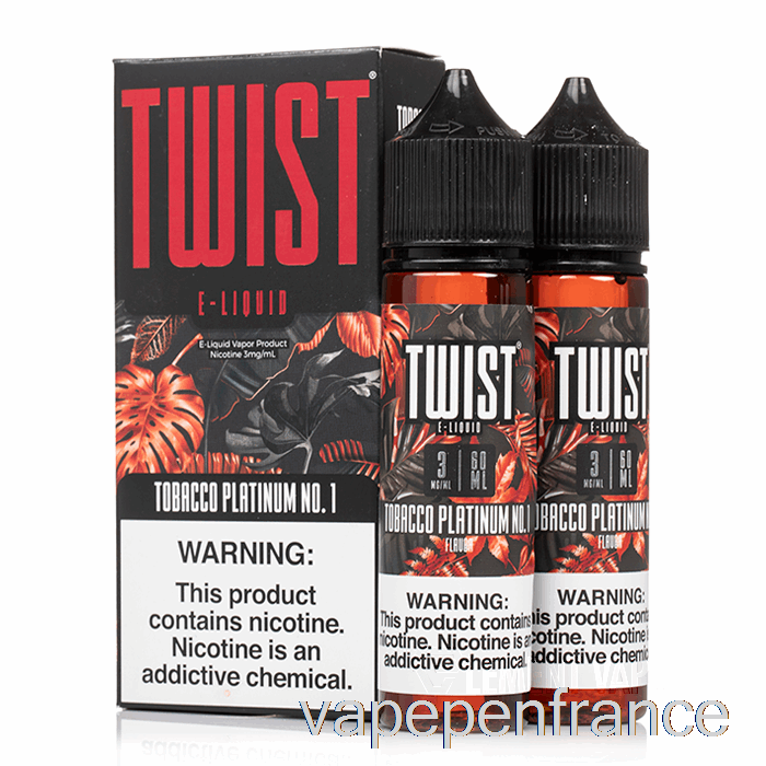 Tabac Platine No. 1 - E-liquide Twist - Stylo Vape 120 Ml 3 Mg